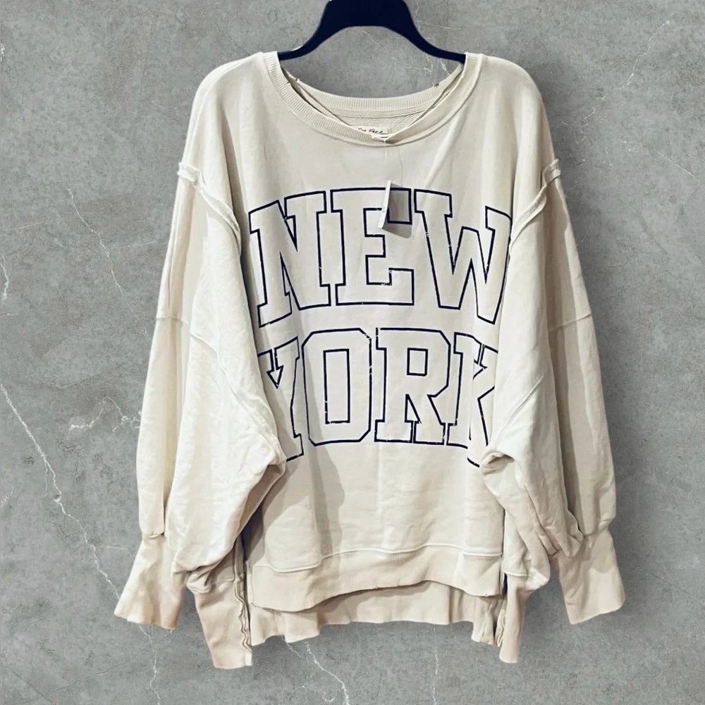 NWT Free People Camden New York Sweatshirt - Picture 8 of 16